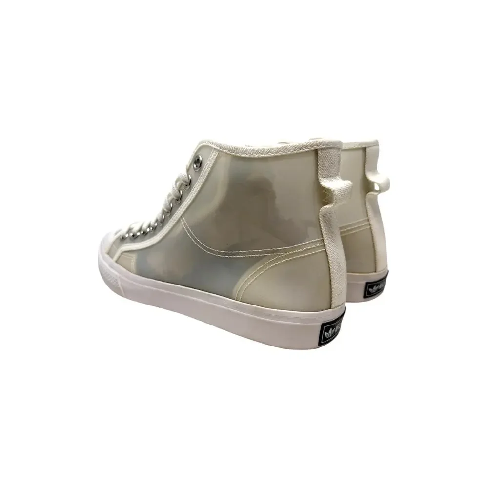 Adidas Nizza Hi Jelly‎ Translucent Sneakers Clear White High Top Womens 9